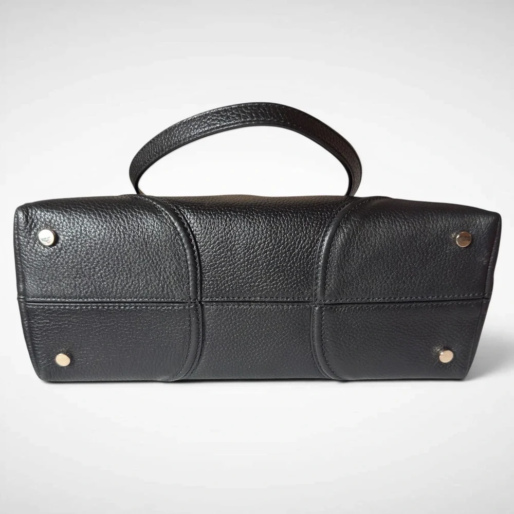 Kate‎ Spade Satchel Black Pebbled Leather Women Medium Dome Bag Professional